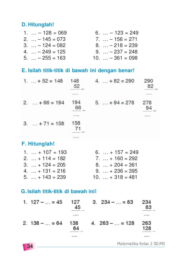 Soal Matematika Perkalian Kelas 2 Sd Kunci Sukses