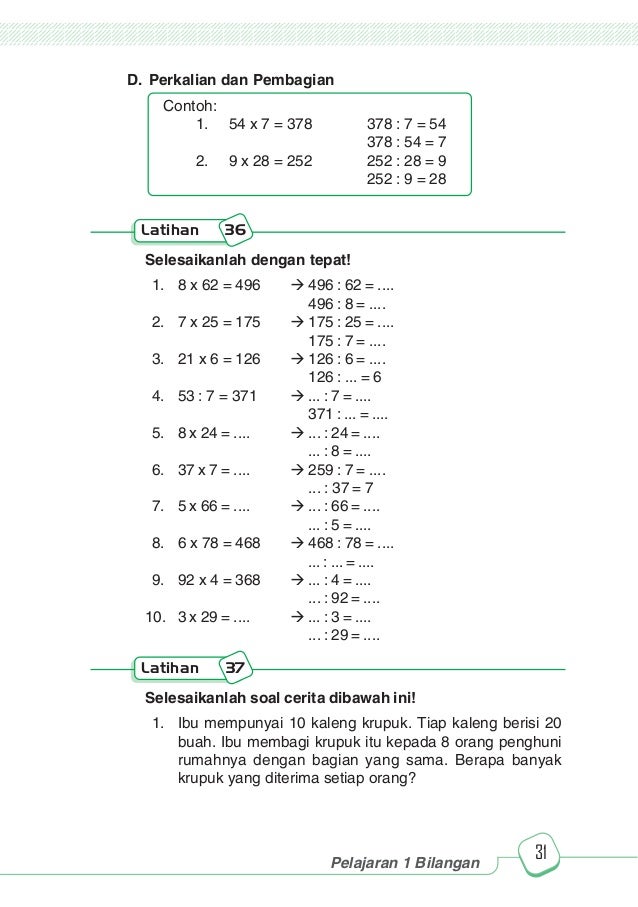 Contoh Soal Perkalian Bersusun Panjang Doc Soalkunci