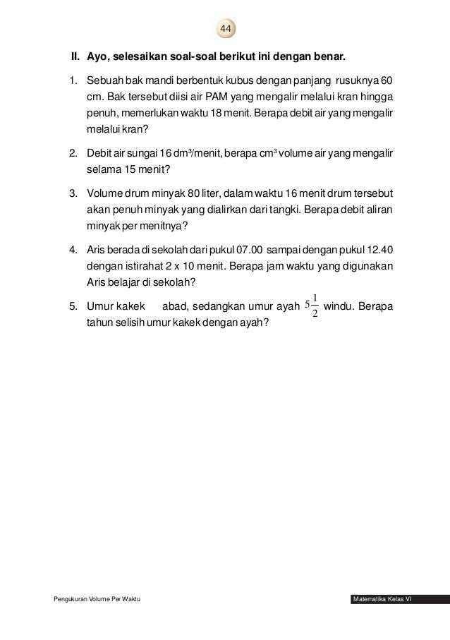 Matematika untuk kelas 6