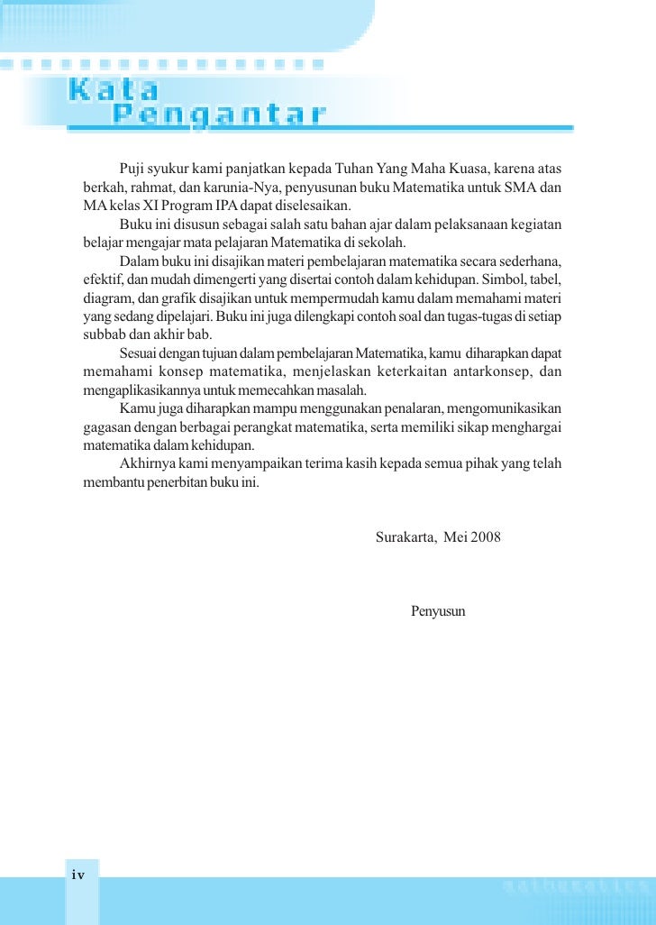 Matematika Untuk Sma Dan Ma Kelas Xi Program Ipa