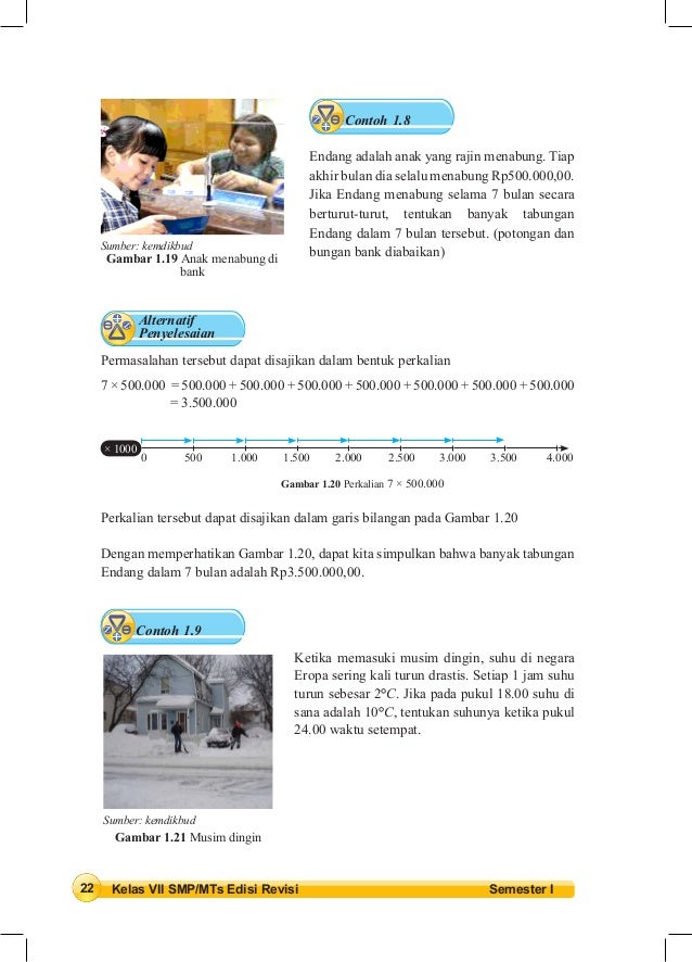 Buku Matematika Kelas VII SMP Kurikulum 2013