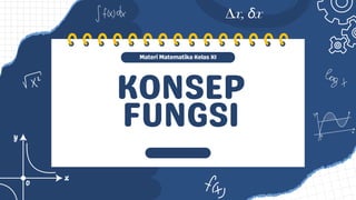 KONSEP
FUNGSI
Materi Matematika Kelas XI
 