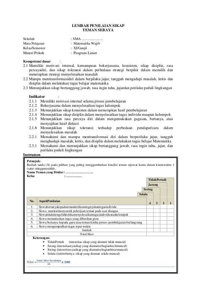 Kompetensi Dasar Matematika Wajib Kelas 11