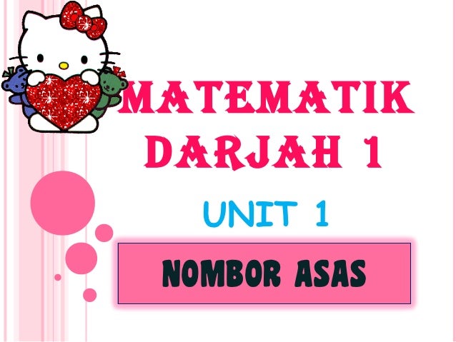 Matematik darjah 1(unit 1)