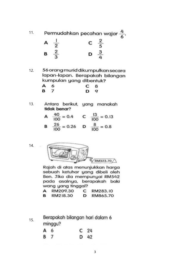 Matematik tahun 3