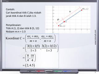 Matematik Tambahan Spm Tingkatan 4 Geometri Koordinat Add Maths Form