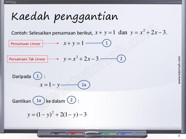Matematik tambahan tingkatan 4 persamaan serentak {add maths form 4…