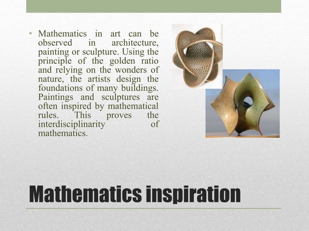 Mathematics in art by group 1 | PPTX | Arts and Crafts | Hobbies ...