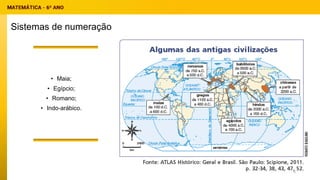 Sistemas de numeração
• Maia;
• Egípcio;
• Romano;
• Indo-arábico.
4
 