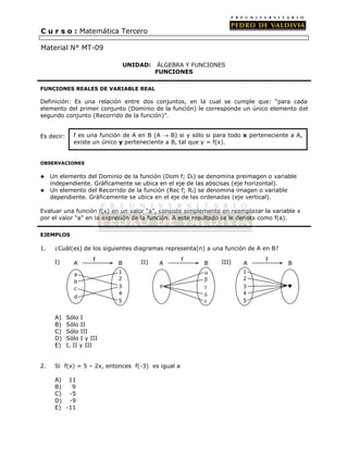 PDV: Matemáticas Guía N°9 [3° Medio] (2012)
