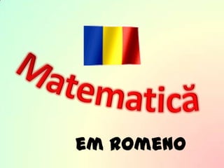 Matematică em Romeno