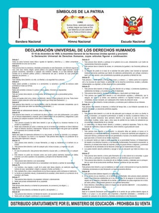 Bandera Nacional Himno Nacional Escudo Nacional
 