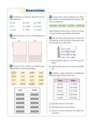 Matemática 6º ano   revisão