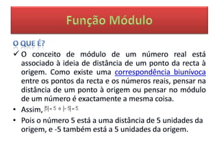 Matemática a função módulo | PPT