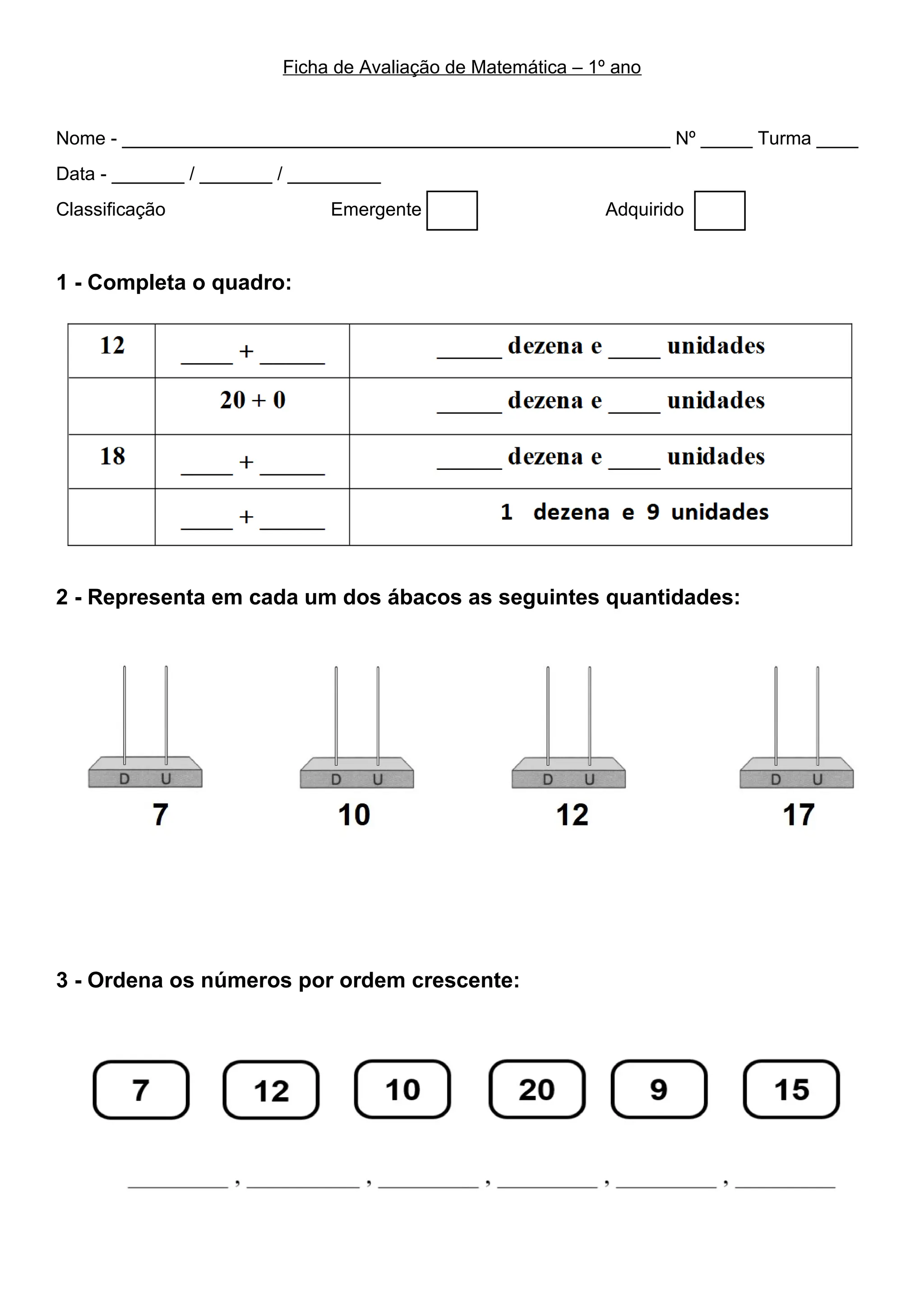 Ficha De Avalia o De Matem tica 1 Ano PDF ficha-de-avalia-o-de-matem-tica-1-ano-pdf