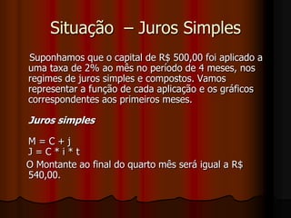    de onde vem:    0,4 = 16i    e finalmente,    i = 0,4/16 = 0,025.    Para expressar em porcentagem, basta multiplicar por 100 ou seja:    i = 0,025.100 = 2,5% a.m.