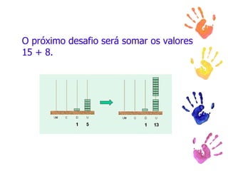 O próximo desafio será somar os valores 15 + 8.  