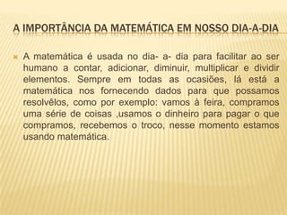 Matemática no cotidiano | PPTX
