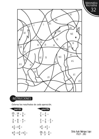Matemática
                                                                                                                                                                   Recreativa
                                                                                                                                                                       32
                                                                                                                                           3
                                                                                                                                      24

                                                                                                         12
                                                                                                        215
                                                                                            3
                    1                                                    1              24
                112                3
                                           2
                                           5
                                                                         2
                                  24                                                                                                      6
                                                                                                                                      115
            5
        2  15                                                                                                         3
                                                                                                                                                          6
                                                                                                                                                         18
                    18
                                                                                                              29 6
                1   20
                                                                                                                                          5 20
                                                                                                                                               14



                                                   1
                                                   2                                                          6
                                                                                                         18
                                                                     9
                                                                312                                                                            53
                                                                             53                                                                315
                                                           6
                                                       1   8                 315                1
                                                                                                    6
                                                                                                    8                                 3
                                                                                                                            6
         18
        120                                                                                                                18        24
                                                                                                                                18
                                                                                                                                 6
                        6
                1       8
                                                                                                                                           1
                            53
                            315
                                                                                                                                      24
                                                                                                                      14
                                                                 9
                                                               3 12
                                                                              53
                                                                              315
                                                                                                                  5   20
                        6
                    1   8                                                                                                                       7
                                                                                                        6                                  2 15
         3
                                                                                                    18
       2 20                        18
                                       6

                                                                                                                                 6
                                                                                                                                18
                                               6
                                           18
                              6                                                                                                                      4
                            18                                                                                                                      26
                                                                                        3
                                                                                    2   5

                                                                                                                                                              16
                                                                                                                                                           220




 INSTRUCCIONES
Colorea los resultados de cada operación.

  marrón                                                             amarillo
25 - 14 + 3 =                                                   7 + 2 =
 8    8   8                                                     5   4
3 + 8 - 4=                                                      2 + 7 - 2=
9   5   7                                                       3   5   3

2 1 + 32 =                                                     32 - 2 1 =
  5    4                                                        4     3

52 + 33 + 5 1 =                                                 28 + 6 - 2 =                                                               Silvia Ayde Rodríguez López
 6    4     3                                                    5 3 4                                                                                   PUCP - 2003
 