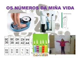 OS NÚMEROS DA MIÑA VIDA
 