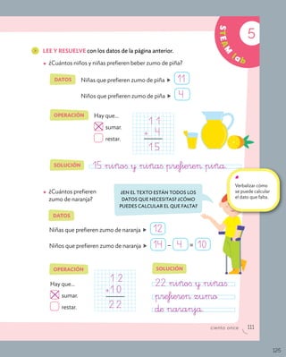 Ejercicios resueltos de matemáticas segundo de primaria | PDF