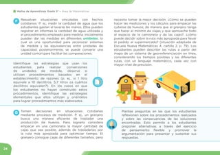 24
Mallas de Aprendizaje Grado 5° Área de Matemáticas
Tomen decisiones en situaciones cotidianas
mediante procesos de medi...
