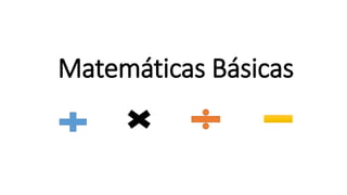 Matemáticas Básicas
 