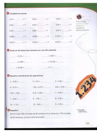 Matemáticas cuarto bimestre