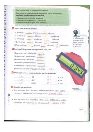 Matemáticas cuarto bimestre