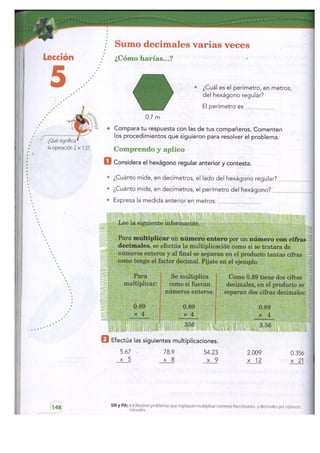 Matemáticas cuarto bimestre