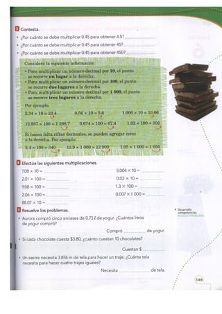 Matemáticas cuarto bimestre