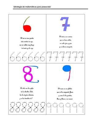 Estrategia de matemáticas para preescolar
 