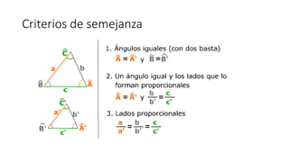 Criterios de semejanza
 