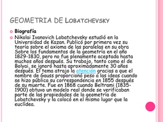 . Una superficie no tiene ancho, por lo que tiene dimensión dos. Finalmente, un cuerpo sólido, como un cubo, tiene dimensión tres. De hecho, en la geometría euclidiana las únicas dimensiones posibles son las que corresponden a los números enteros: 0, 1, 2 y 3. 