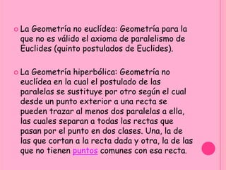 La geometría plana esta considerada parte de la geometría euclidiana, pues esta estudia los elementos geométricos a partir de dos dimensiones.