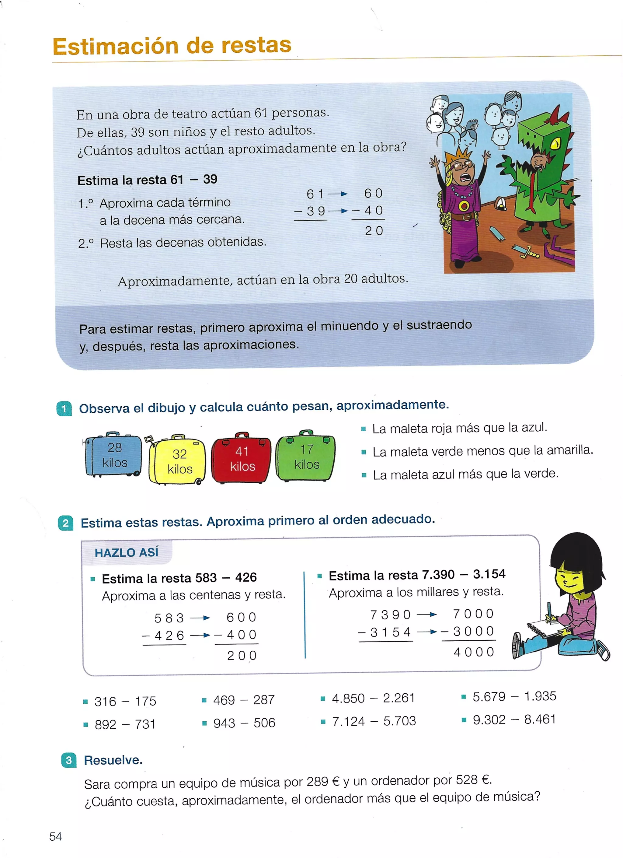 Matemáticas tema 4 SANTILLANA 3 PRIMARIA | PDF