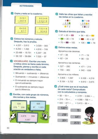 Matemáticas tema 4 SANTILLANA 3 PRIMARIA | PDF