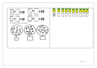 7 | P á g i n a
2) Cuento y coloco su número.
 