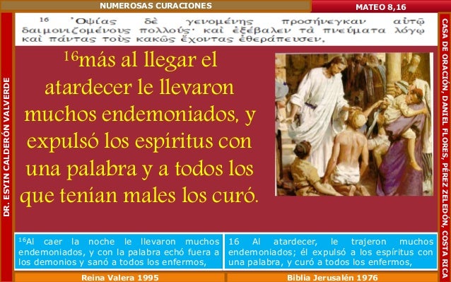 Resultado de imagen para mateo 8 16