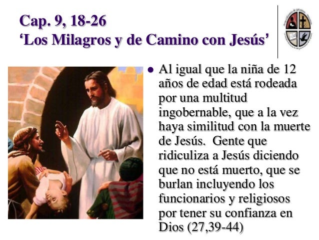 Resultado de imagen para Mateo 9,18-19