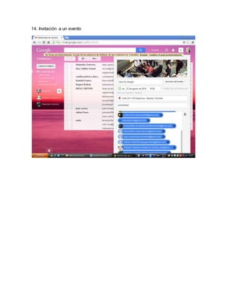 14. Invitación a un evento 
