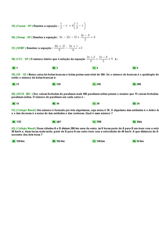 Mat equacao do primeiro grau   parte i
