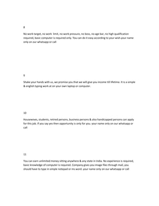 Easy & simple english typing work for male & female | RTF