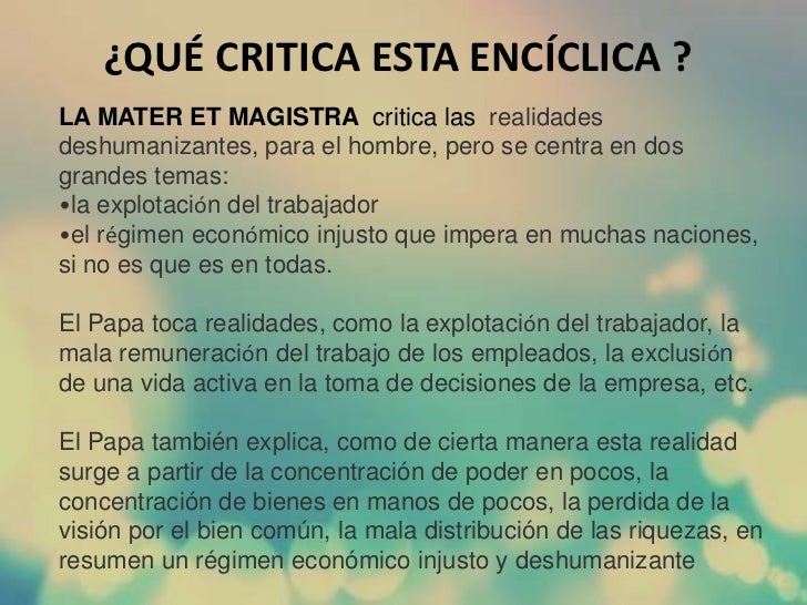 Mater et magistra