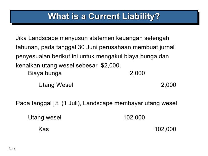 Kewajiban Lancar Kewajiban Lancar