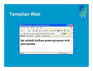 Tampilan Web
 