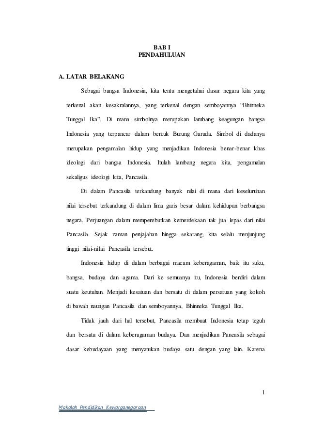 28++ Pendahuluan makalah pkn tentang pancasila ideas