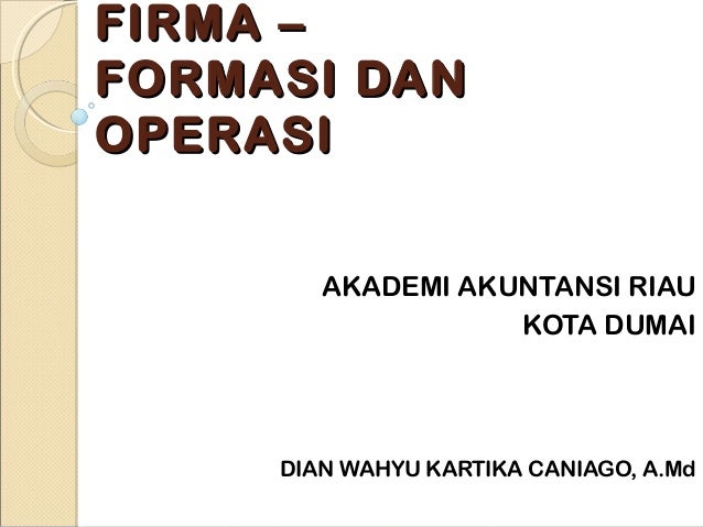 Persekutuan Firma