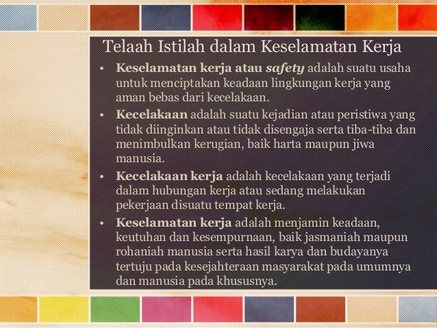 Materi k3 prosedur keselamatan kerja dan simbol bahaya