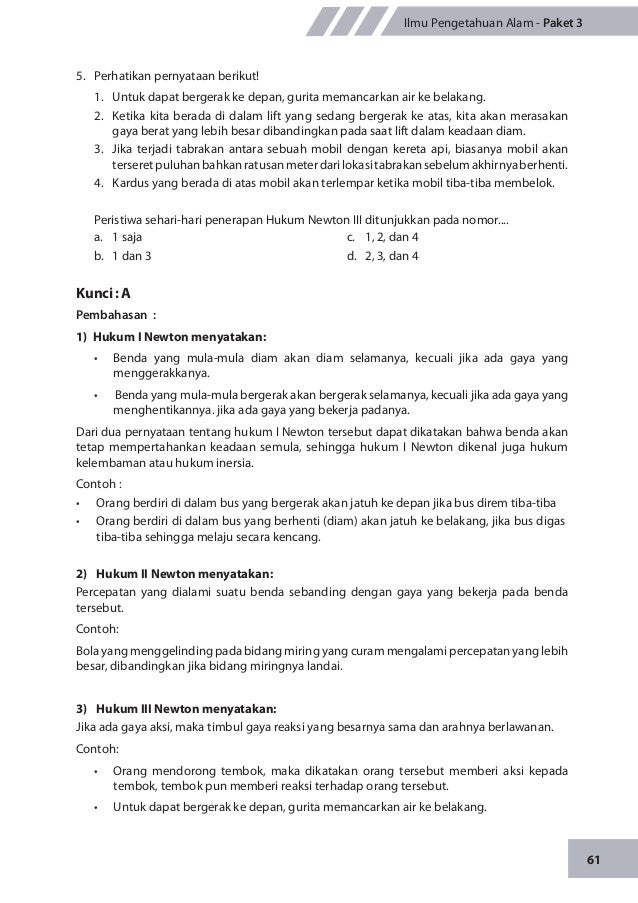 Materi pengayaan un ilmu pengetahuan alam smp m ts 2014